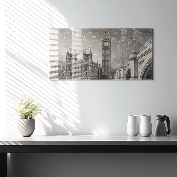 Vízszintes üvegóra London Anglia Big Ben