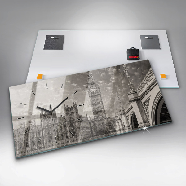 Vízszintes üvegóra London Anglia Big Ben