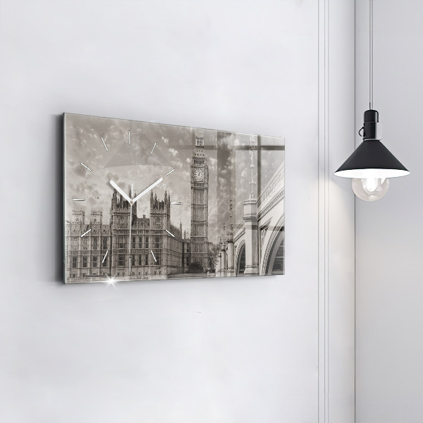 Vízszintes üvegóra London Anglia Big Ben