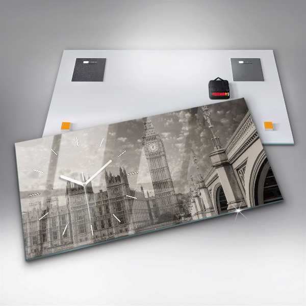 Vízszintes üvegóra London Anglia Big Ben
