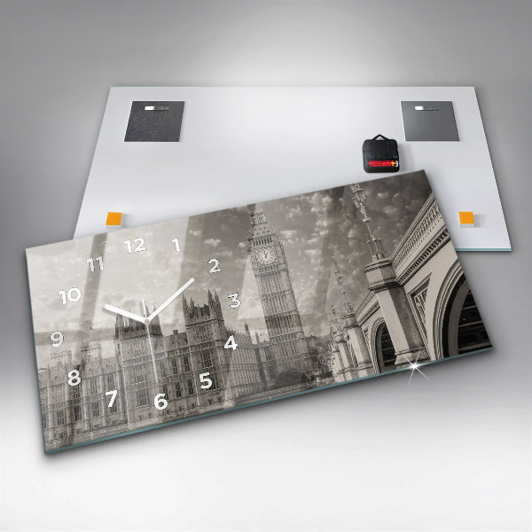 Vízszintes üvegóra London Anglia Big Ben