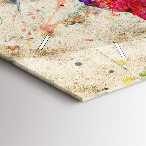 Vízszintes üvegóra Színes világtérkép