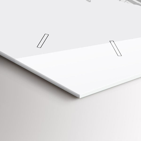 Vízszintes üvegóra Szarvas erdő sziluettje