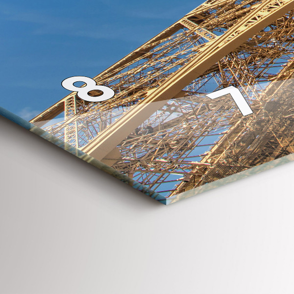 Vízszintes üvegóra Franciaország Eiffel-torony