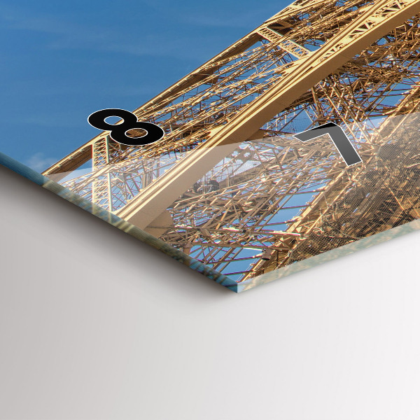 Vízszintes üvegóra Franciaország Eiffel-torony