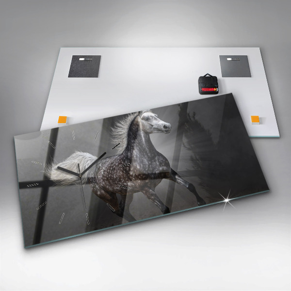 Vízszintes üvegóra Vágtató ló