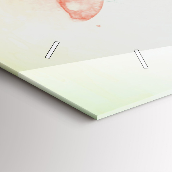 Vízszintes üvegóra Absztrakt nő arcát