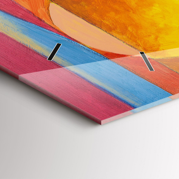 Vízszintes üvegóra Művészeti dekoráció absztrakció