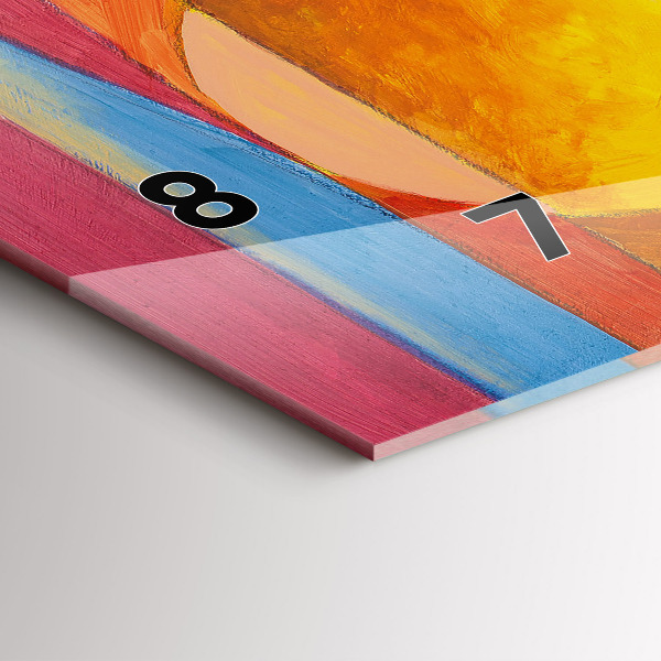 Vízszintes üvegóra Művészeti dekoráció absztrakció