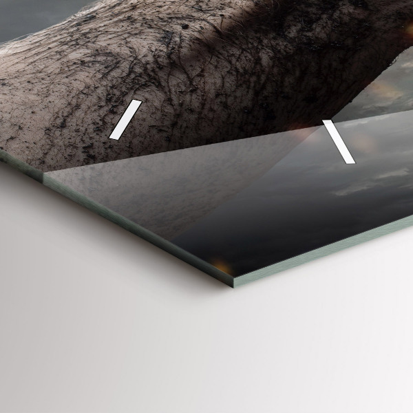 Vízszintes üvegóra Fists Strength Power