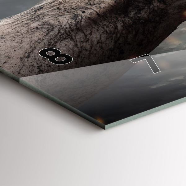 Vízszintes üvegóra Fists Strength Power