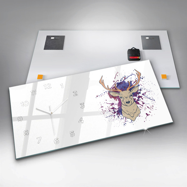 Vízszintes üvegóra Szarvas vektoros illusztráció