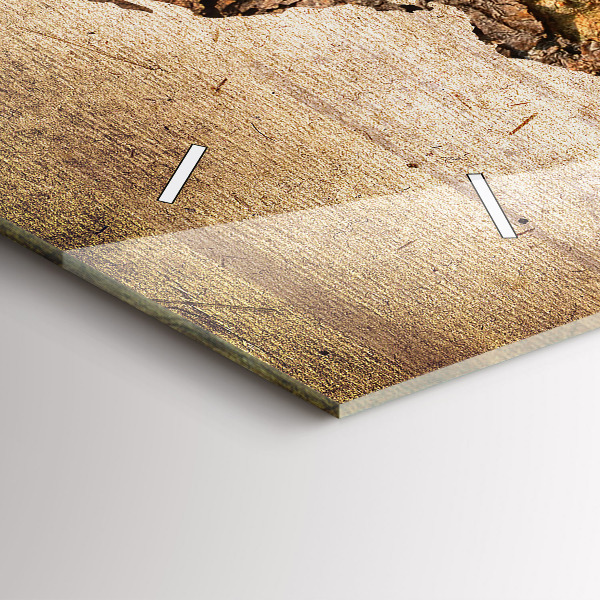 Vízszintes üvegóra Vintage világtérkép