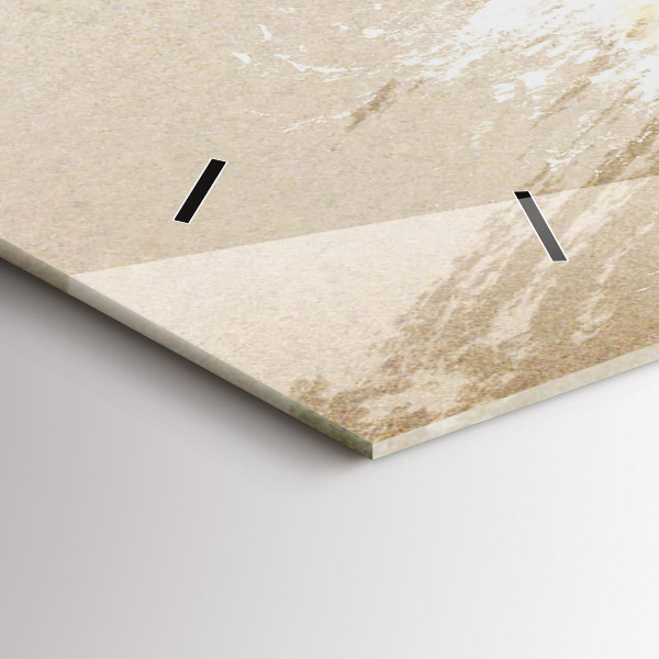 Vízszintes üvegóra Portré egy nő absztrakt