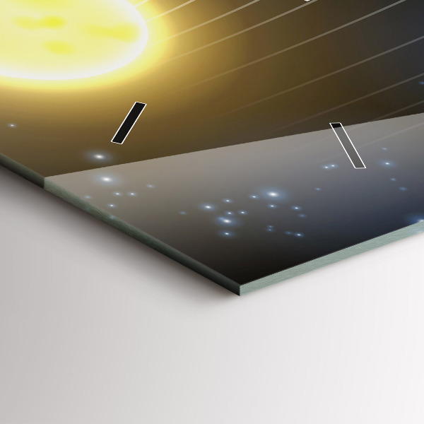 Vízszintes üvegóra Naprendszer