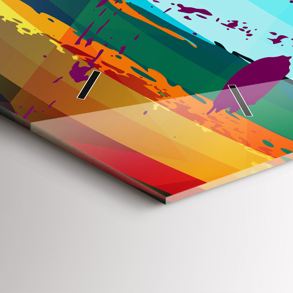 Vízszintes üvegóra Absztrakt háttér