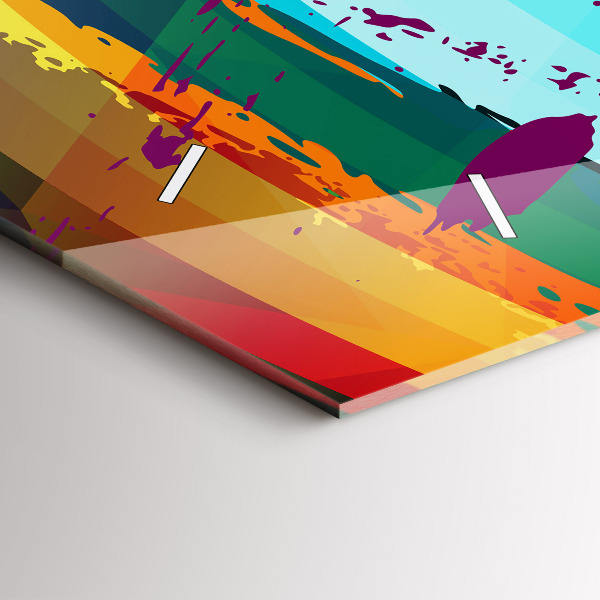 Vízszintes üvegóra Absztrakt háttér