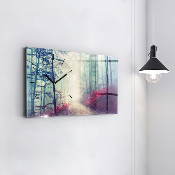 Vízszintes üvegóra Őszi út Erdei Köd