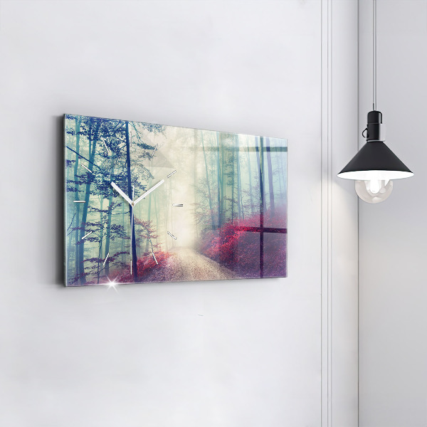 Vízszintes üvegóra Őszi út Erdei Köd