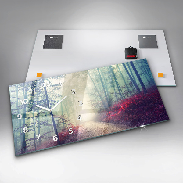 Vízszintes üvegóra Őszi út Erdei Köd