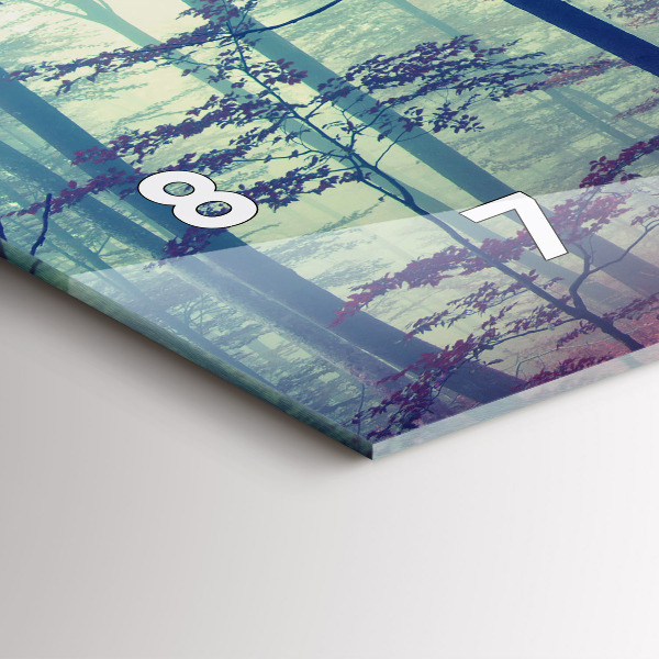 Vízszintes üvegóra Őszi út Erdei Köd