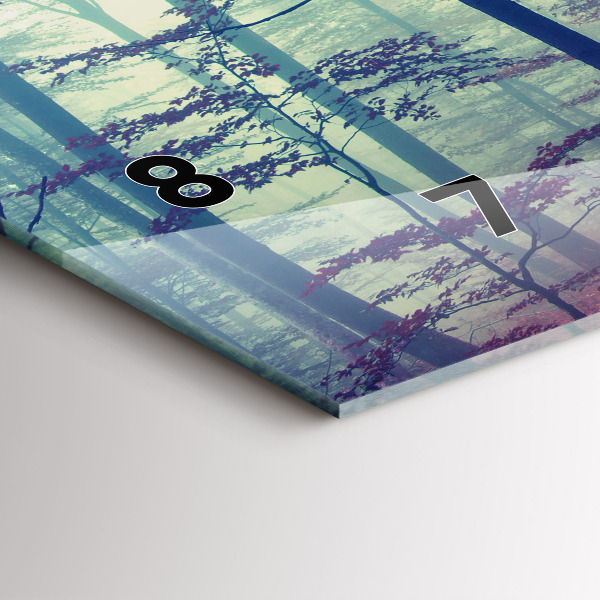 Vízszintes üvegóra Őszi út Erdei Köd