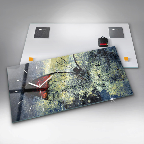 Vízszintes üvegóra Pillangó vintage stílusú