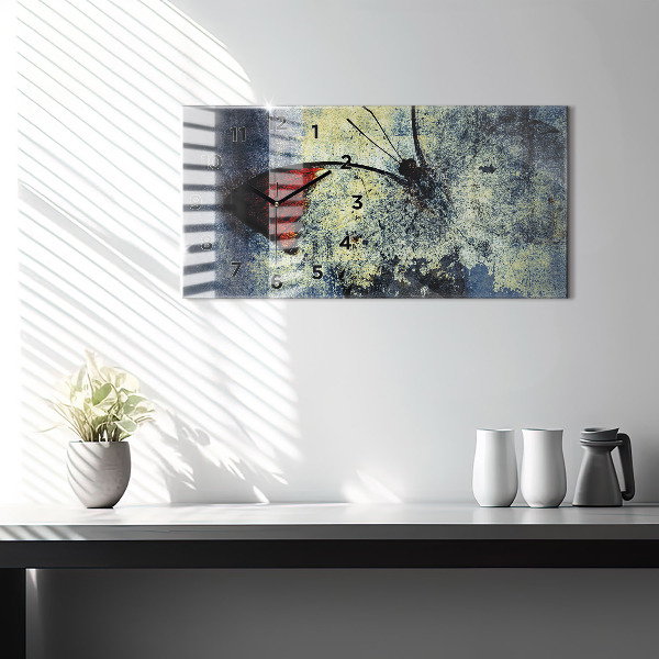 Vízszintes üvegóra Pillangó vintage stílusú