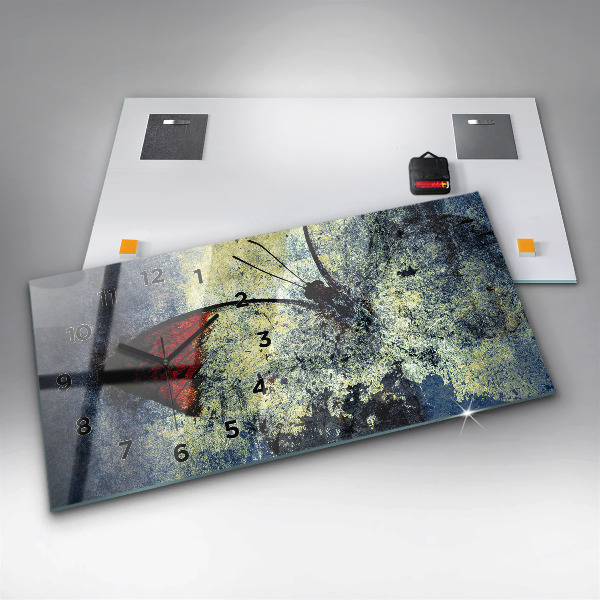 Vízszintes üvegóra Pillangó vintage stílusú