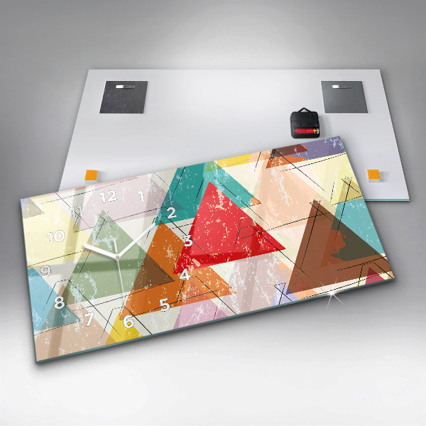 Vízszintes üvegóra Háromszög geometriai minta