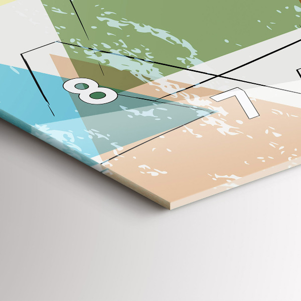 Vízszintes üvegóra Háromszög geometriai minta