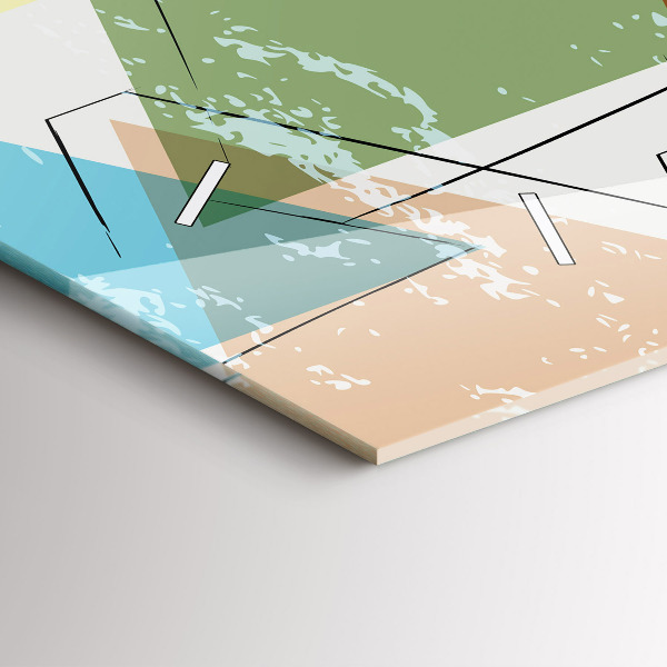 Vízszintes üvegóra Háromszög geometriai minta
