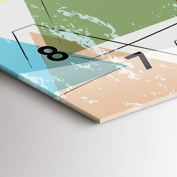 Vízszintes üvegóra Háromszög geometriai minta