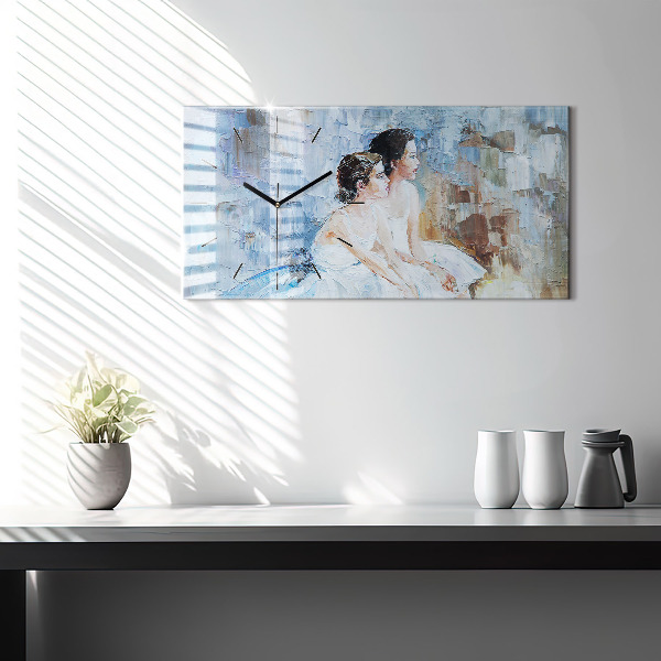 Vízszintes üvegóra Fiatal balerinák