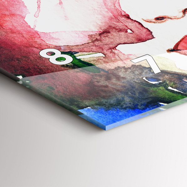 Vízszintes üvegóra színes portré egy nő