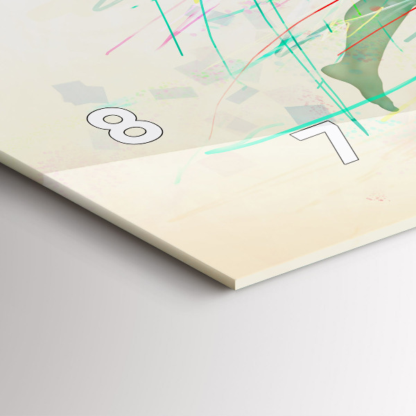 Vízszintes üvegóra Színes emberek