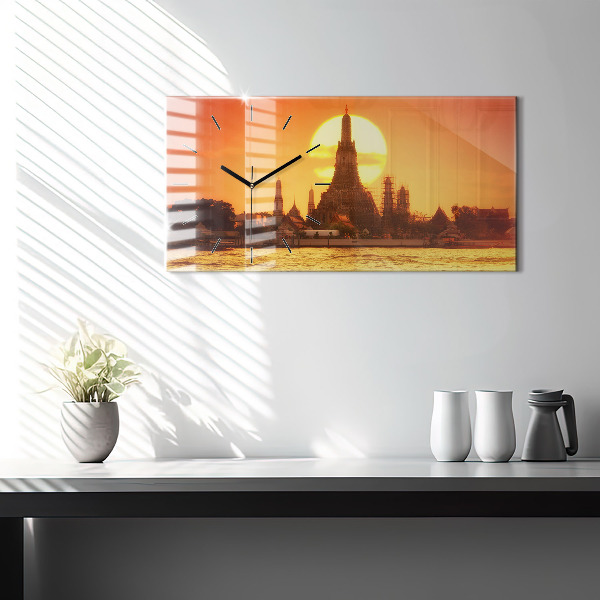 Vízszintes üvegóra Wat Arun Bangkok Thaiföld