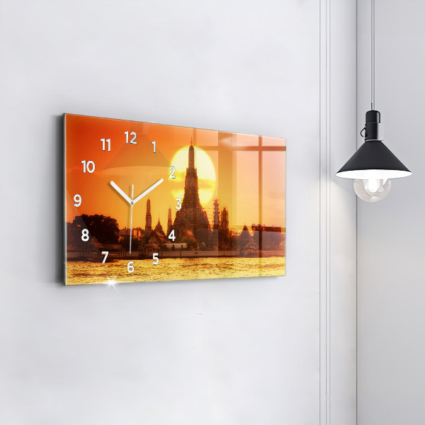 Vízszintes üvegóra Wat Arun Bangkok Thaiföld