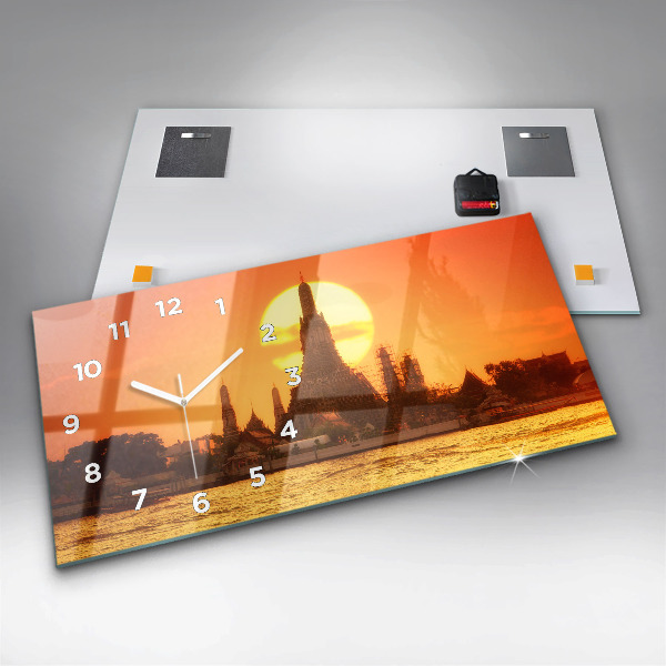 Vízszintes üvegóra Wat Arun Bangkok Thaiföld