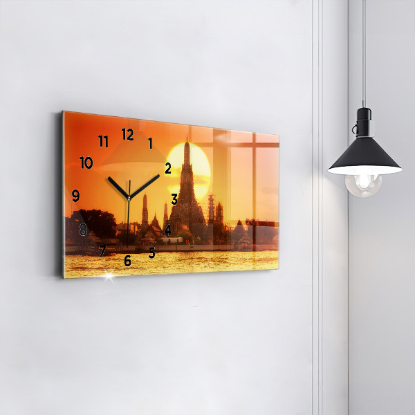 Vízszintes üvegóra Wat Arun Bangkok Thaiföld