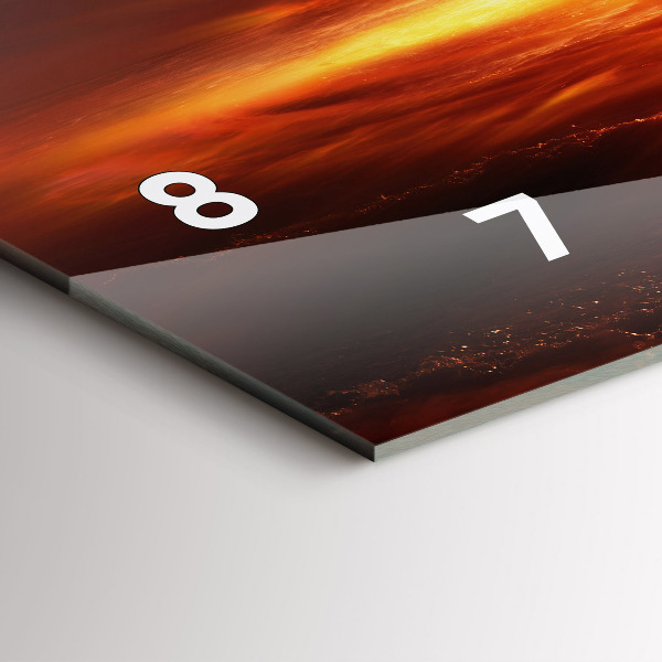 Vízszintes üvegóra Atombomba robbanás