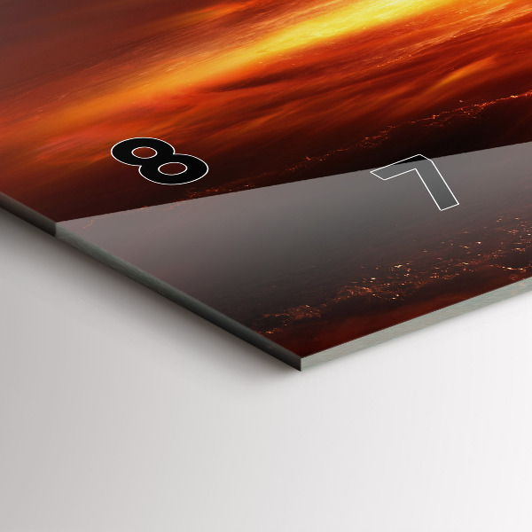 Vízszintes üvegóra Atombomba robbanás