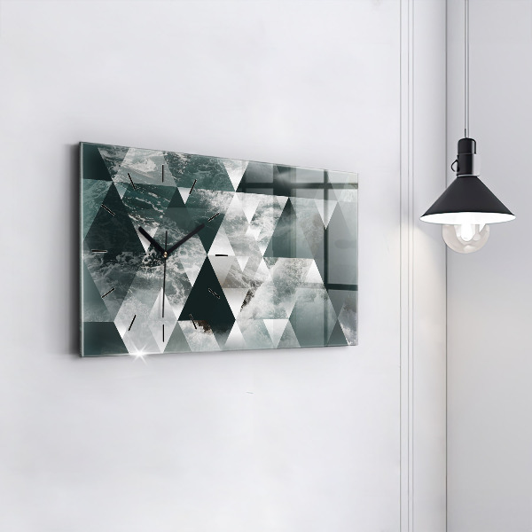 Vízszintes üvegóra Absztrakt tenger hullámai