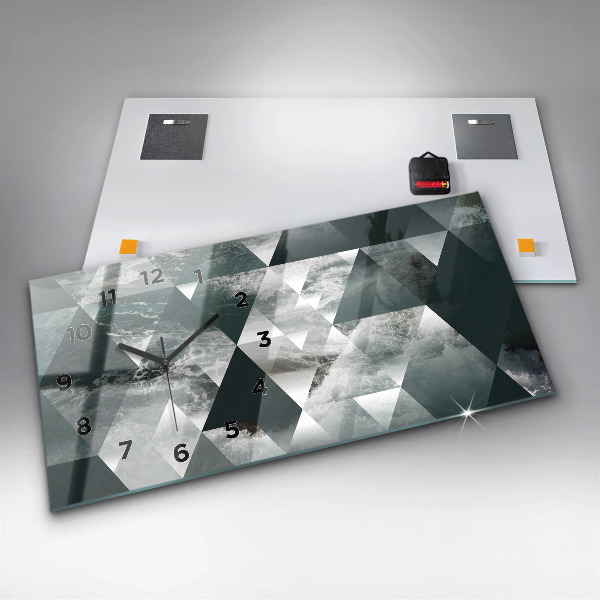 Vízszintes üvegóra Absztrakt tenger hullámai