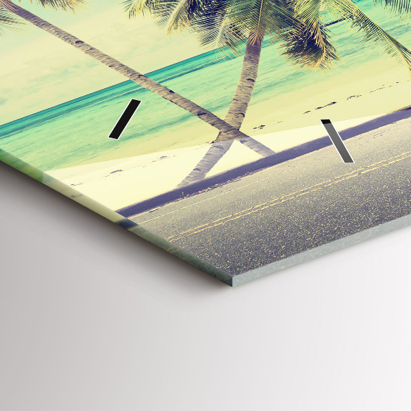 Vízszintes üvegóra Autó szörfdeszkával