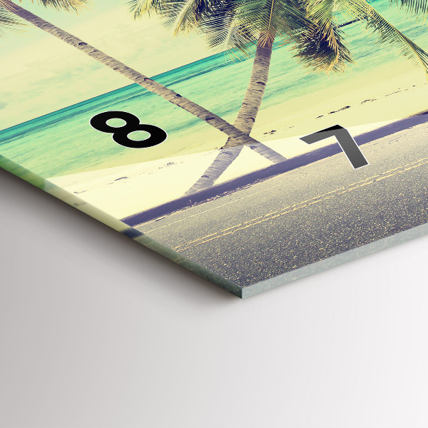 Vízszintes üvegóra Autó szörfdeszkával