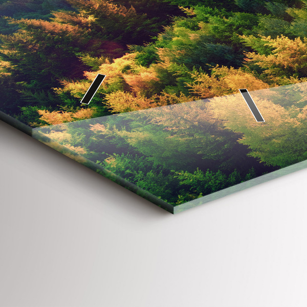 Vízszintes üvegóra Naplemente a dombok felett