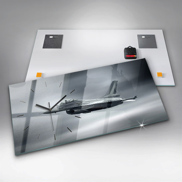 Vízszintes üvegóra Katonai repülőgép repülés közben