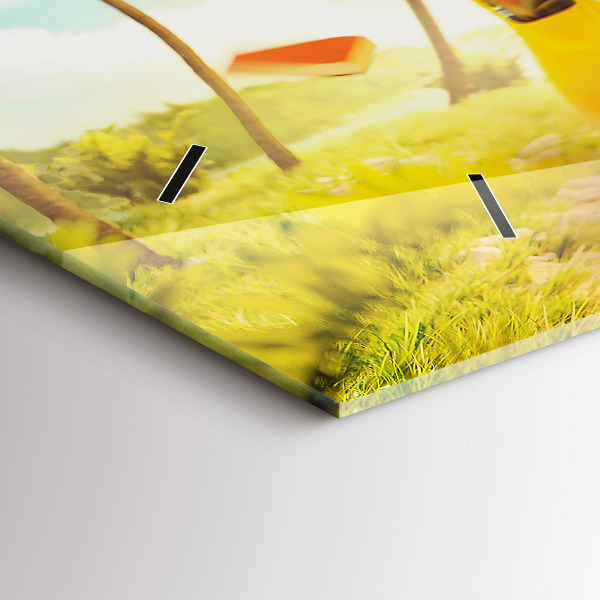 Vízszintes üvegóra Autó szörfdeszkával