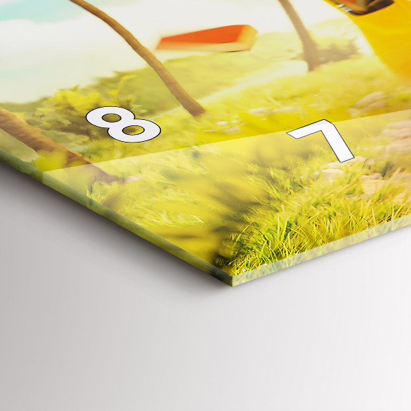 Vízszintes üvegóra Autó szörfdeszkával